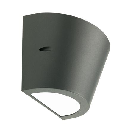 sconto Lampada Applique Conico Colore Grigio per Esterno Linea Umbe Sovil