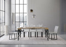 Consolle Allungabile 90-196x40x77 cm in Nobilitato Marrone