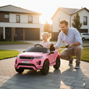 Macchina Elettrica per Bambini Licenza Land Rover Evoque 12V con Telecomando Rosa