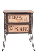 Mobile Vintage con 2 Cassetti H 635 cm