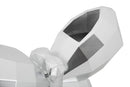 Vaso Butterfly Silver 22,5x8x15 cm in Resina Argento      