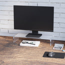 Supporto per monitor computer TV supporto per schermi in vetro acrilico trasparente 53x19x9 cm 