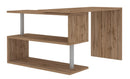 Scrivania con Gamba ad S Girevole 120/65x50x75 cm Volta Quercia Wotan