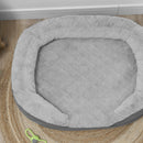 Cuccia Divano per Cani Taglia Media Grande fino 25kg 90x78x25cm Sfoderabile Grigio