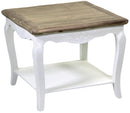 Tavolino Quadrato in Legno Country
