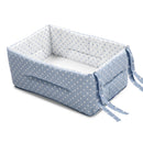 Riduttore Lettino Culla Bebè con Materassino Italbaby Pois Azzurro