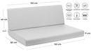Cuscini per Pallet 120x80 cm Seduta e Schienale in Similpelle Mariotti Reforma Arancione