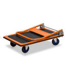 Carrello Pieghevole da Trasporto 300 Kg in Lamiera Arancione