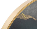 Orologio da Muro Art Ø80x5,5 cm in Ferro MDF e Vetro Multicolor