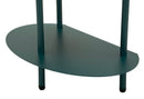 Comodino Saturno Ottanio 49,5x27,5x49,5 cm in Metallo Verde acqua      
