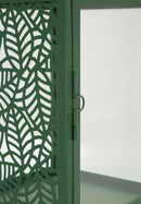 Lanterne Hall Coppia 15x14,5x41,5 cm in Metallo e Vetro Verde      