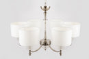 Lampadario Neoclassic in Metallo e Vetro Alicante Nickel