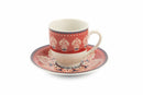 Set 6 Tazzine da Caffè in Porcellana Villa d'Este Home Tivoli