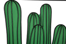 Pannello da Muro Cactus 60x1,3x33 cm in Ferro Multicolor      