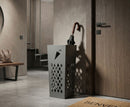 Portaombrelli Umbrella 19x19x48 cm in Metallo Grigio      