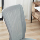 Sedia da Ufficio Ergonomica Senza Braccioli 43x58x90-100 cm in Tessuto a Rete Grigio 