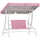 Dondolo per Bambini Altalena da Giardino 2 Posti 112x75x120 cm Rosa