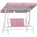 Dondolo per Bambini Altalena da Giardino 2 Posti 112x75x120 cm Rosa      