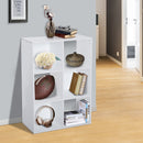 Libreria 3 Ripiani 91,5x29,5x61,5 in Legno  Bianco