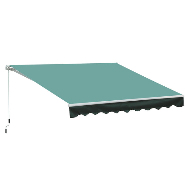 Tenda da Sole 295x250 cm in Alluminio e Poliestere Verde prezzo
