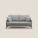 Divano 2 Posti 160x94x90 cm in Tessuto Grigio Chiaro