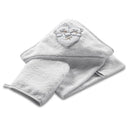 Asciugamano Accappatoio per Neonati 75x75x1 cm in Spugna di Cotone Lovely Bianco