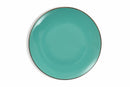 Set 6 Piatti Piani Ø27,5x3 cm in Gres Villa d'Este Home Tivoli Royal Light Verde Acqua