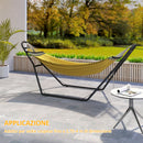 Supporto per Amaca 278x97x112 cm Regolabile e Antiscivolo con Ganci a S in Acciaio Nero      