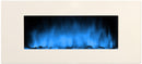 Camino Elettrico da Parete Effetto Fiamma 2000W CheminArte White Loft XXL Bianco