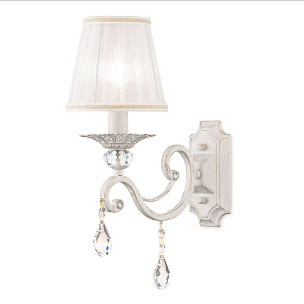 Lampada da parete Elegant in Metallo Grace Bianco con Oro sconto