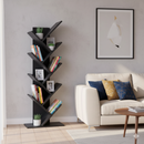 Libreria Ariane 50x25x141,5 h cm in Truciolare bilaminato Antracite