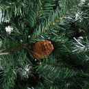 Albero di Natale Artificiale 210 cm 1622 Rami con Pigne  Pino Verde
