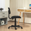 Sedia da Ufficio Girevole 43x51x73-85 cm in Tessuto Elastico Nero   