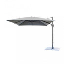 Ombrellone da Giardino Newton Decentrato 2x3 m in Alluminio Nero Telo Grigio