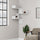 Libreria Angolare 90x22x60 cm in MDF Luksa Bianco