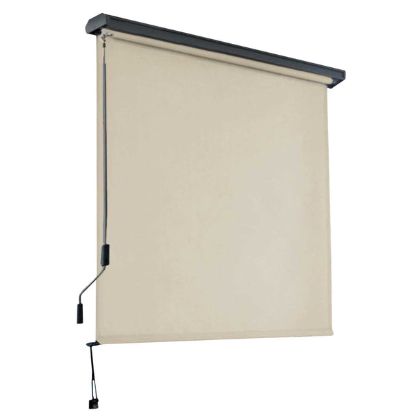 Tenda da Sole Avvolgibile Manuale 160x250 cm in Alluminio e Poliestere Charleston Bianco prezzo