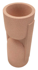 Porta Vaso da Esterno Nui 38x36x91 cm in Resina Rosso      