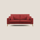 Divano 3 Posti 186x95x91 cm in Tessuto Rosso