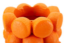Vaso Orange Ø19x28 cm in Resina Arancione      