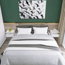 Set 2 Comodini Sospesi 35x32x22,5 cm in Legno Bianco