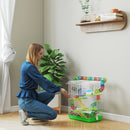 Gabbia per Criceti a 5 Piani 47x30x59 cm con Tubi Ruota Casetta e Accessori Verde      