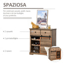 Credenza da Cucina 80x39x86 cm in Legno Naturale