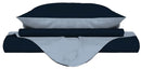 Copripiumino con Sacco e Federe Doubleface Blu Scuro\/Azzurro Varie Misure