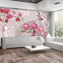 Fotomurale - Volo Di Orchidee Rosa Carta Da Parato Erroi