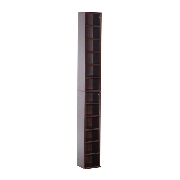 Libreria Mobiletto Colonna da Parete con Mensole in Legno Marrone 21x20x175 cm acquista