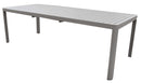 Tavolo da Giardino Allungabile 200/300x100x75 cm in Alluminio Tortora