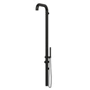 Doccia da Giardino in Acciaio Inox Montaggio a Parete Sined Chia Nero 