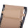 Sedia Sdraio Zero Gravity Reclinabile Pieghevole con Tettuccio e Portabicchieri in Textilene Beige