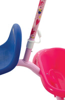 Triciclo a Pedali Primi Passi per Bambini con Maniglione Genitoriale Rimovibile e Vano Contenitore Disney Minnie Rosa  