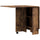 Tavolo da Pranzo Pieghevole a Ribalta 140x75x74 cm per 6 Persone con 2 Ripiani in Melamina Marrone Rustico